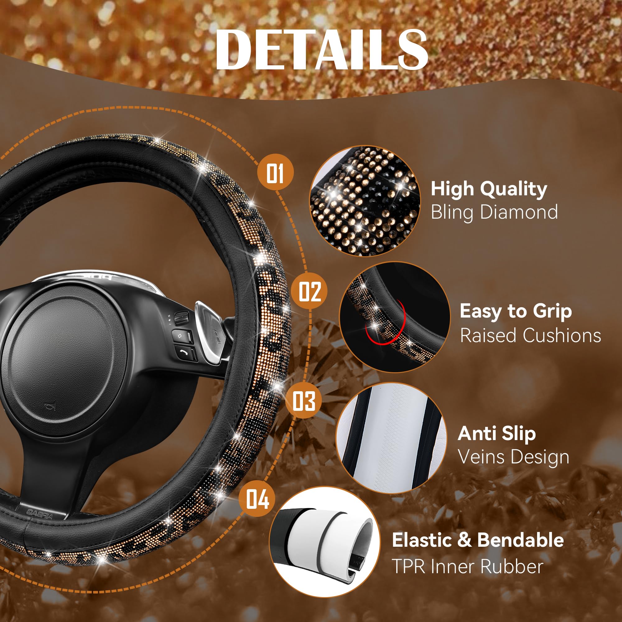 CAR PASS hand gripping wheel cover, demonstrates enhanced comfort and grip