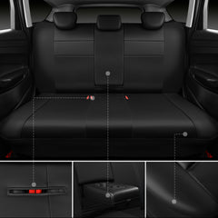CAR PASS headrest openings and caps allowing simple installation
