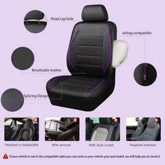 CAR PASS headrest covers set displayed for quick installation benefit