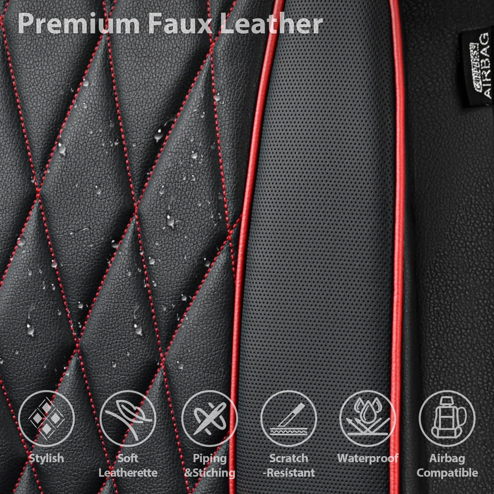 CAR PASS separate headrest cover allowing adjustment and safety