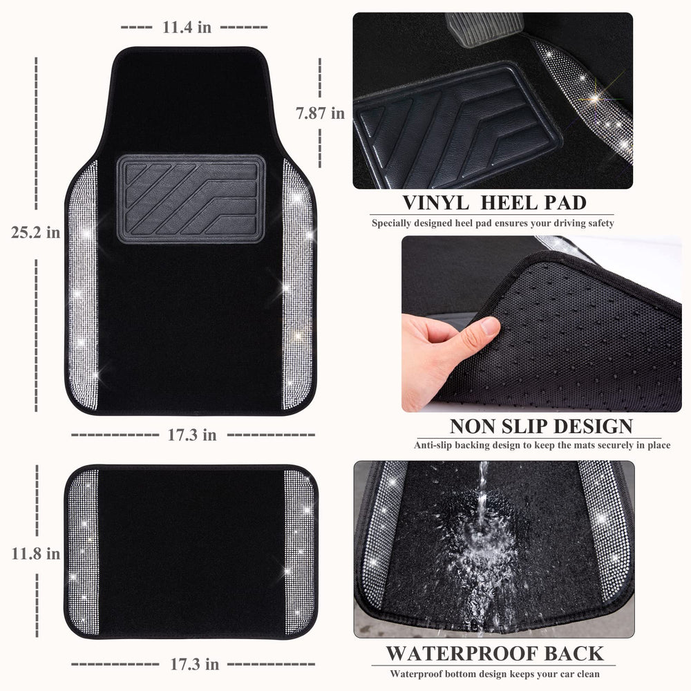 CAR PASS heavy nibbed backing underside showing anti-slip benefit