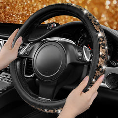 CAR PASS installed on steering wheel inside car, improves grip and style