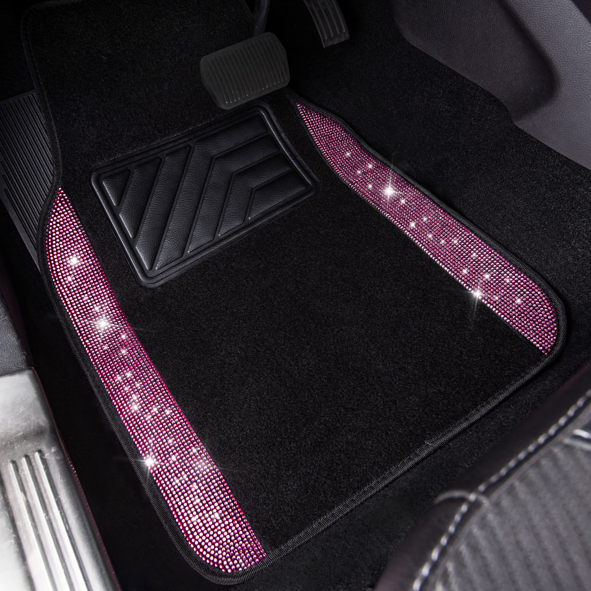 CAR PASS in-car lifestyle pink glitter interior showcasing glamorous upgrade
