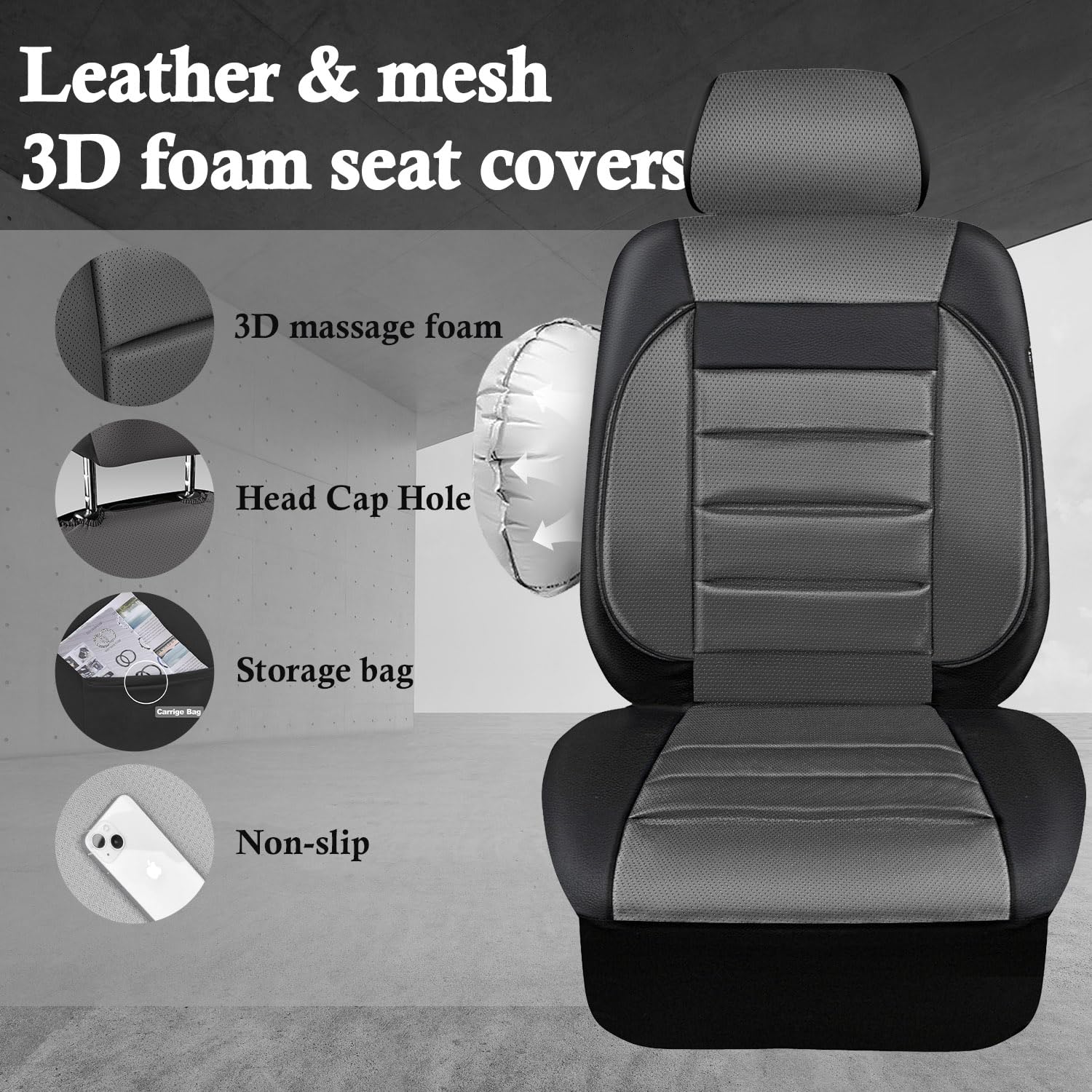 CAR PASS underside straps and hook-and-loop attachments for secure fit