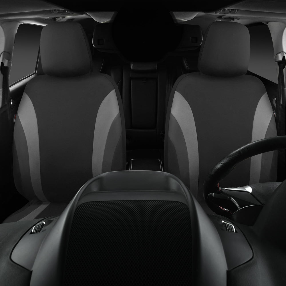 CAR PASS covers installed in a sedan interior, refreshed look and daily protection