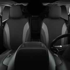 CAR PASS covers installed in a sedan interior, refreshed look and daily protection