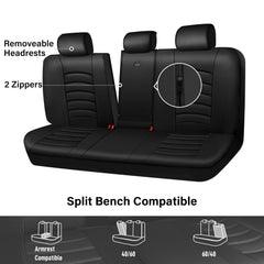 CAR PASS installed in a sedan illustrating full rear seat protection and style