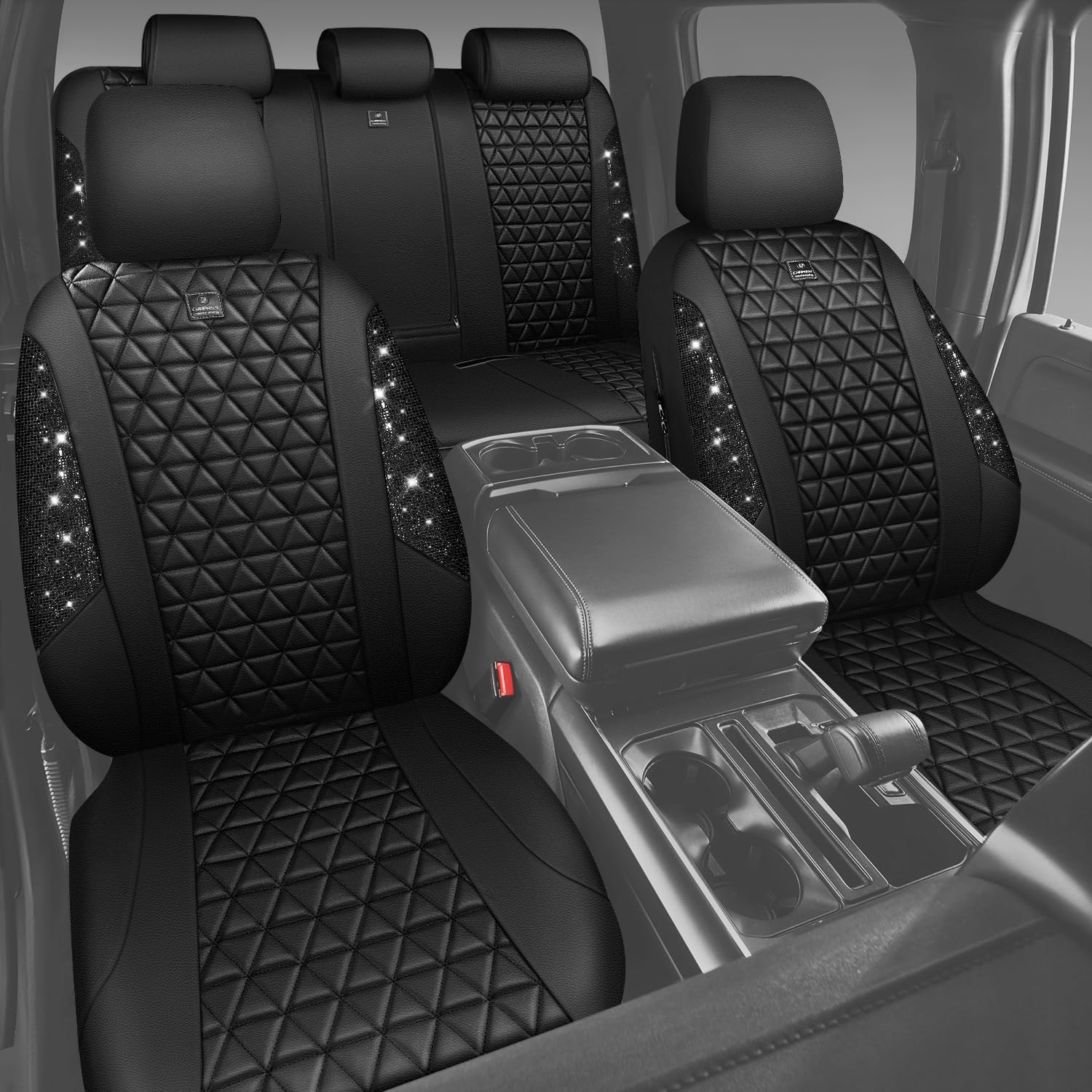 CAR PASS installed in SUV lifestyle shot showing glamorous interior and comfortable seating