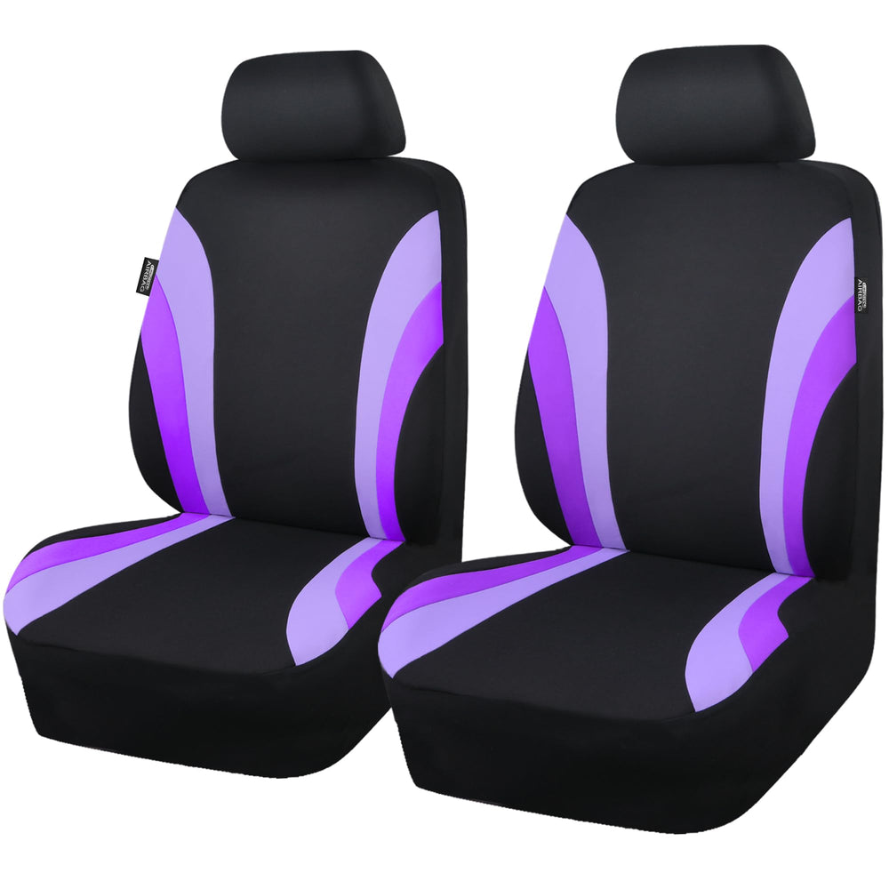 CAR PASS front view showing sporty black and purple design and visual appeal