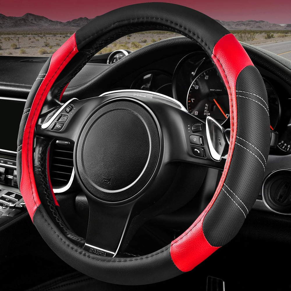 CAR PASS front view of cover showing sporty black red finish and visual appeal