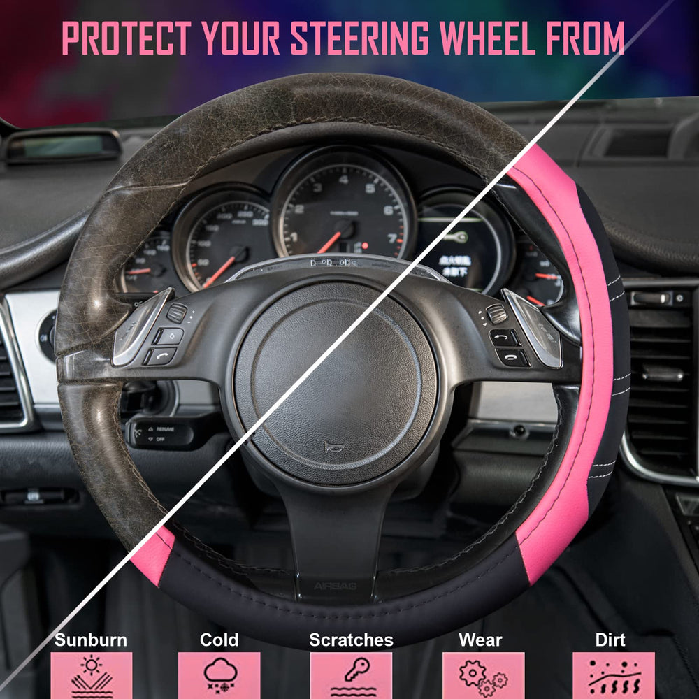 CAR PASS inner rubber groove view showing anti-slip ring for steady steering control