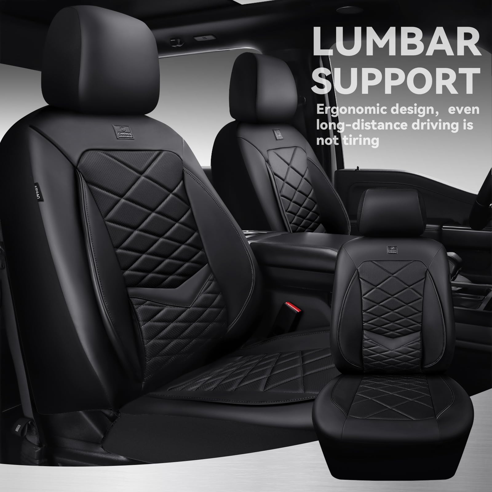 CAR PASS lumbar support close-up showing ergonomic foam comfort