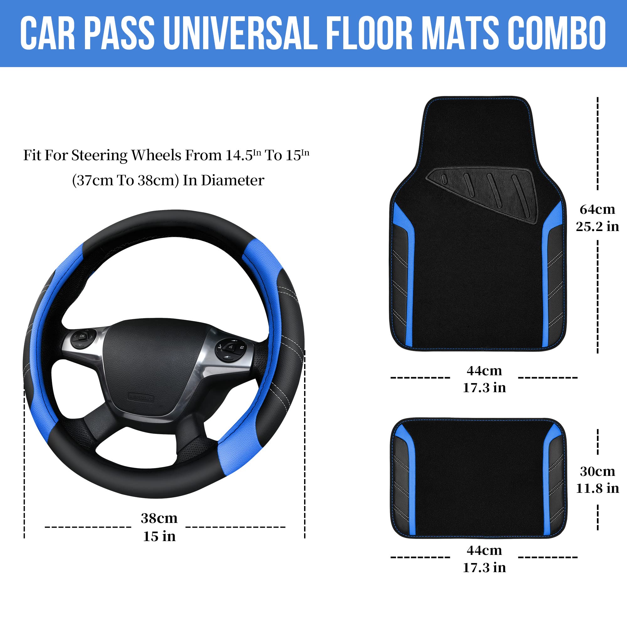 CAR PASS faux-leather texture detail conveys durable, easy-to-clean surface
