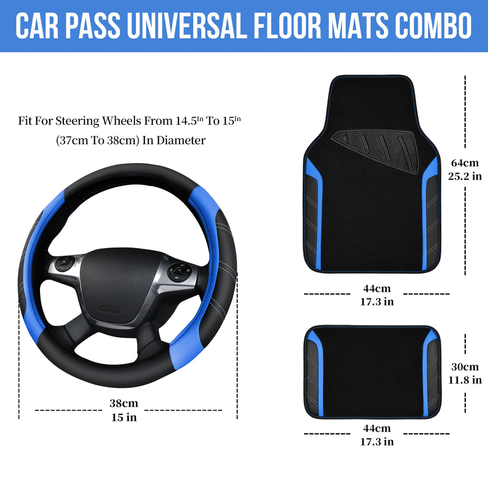 CAR PASS faux-leather texture detail conveys durable, easy-to-clean surface