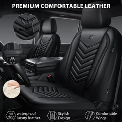 CAR PASS quilted faux leather close-up displaying texture and easy wipe-clean benefit