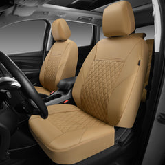 CAR PASS close-up of quilted faux leather texture highlighting comfort