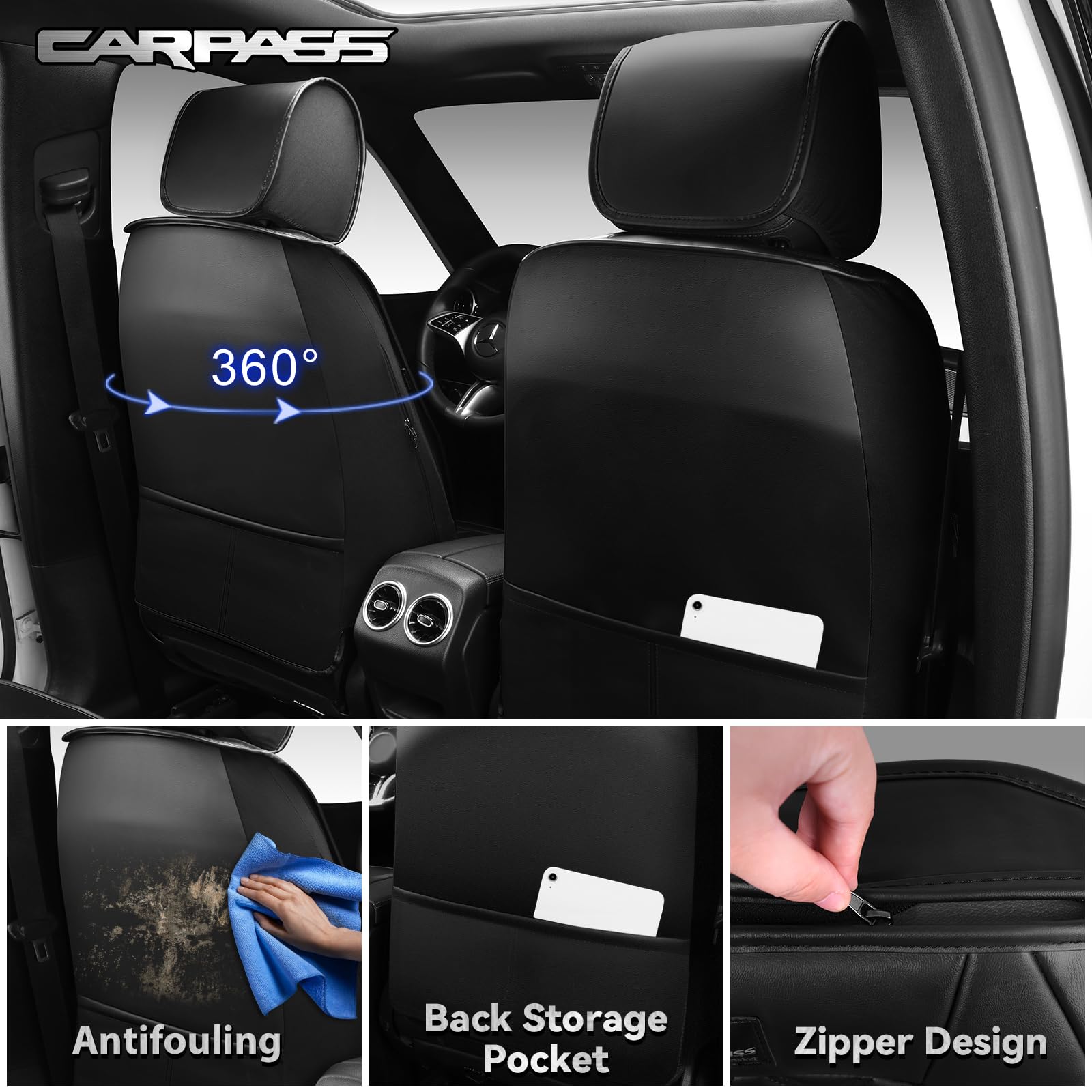 CAR PASS rhombus texture close-up highlighting premium look and grip