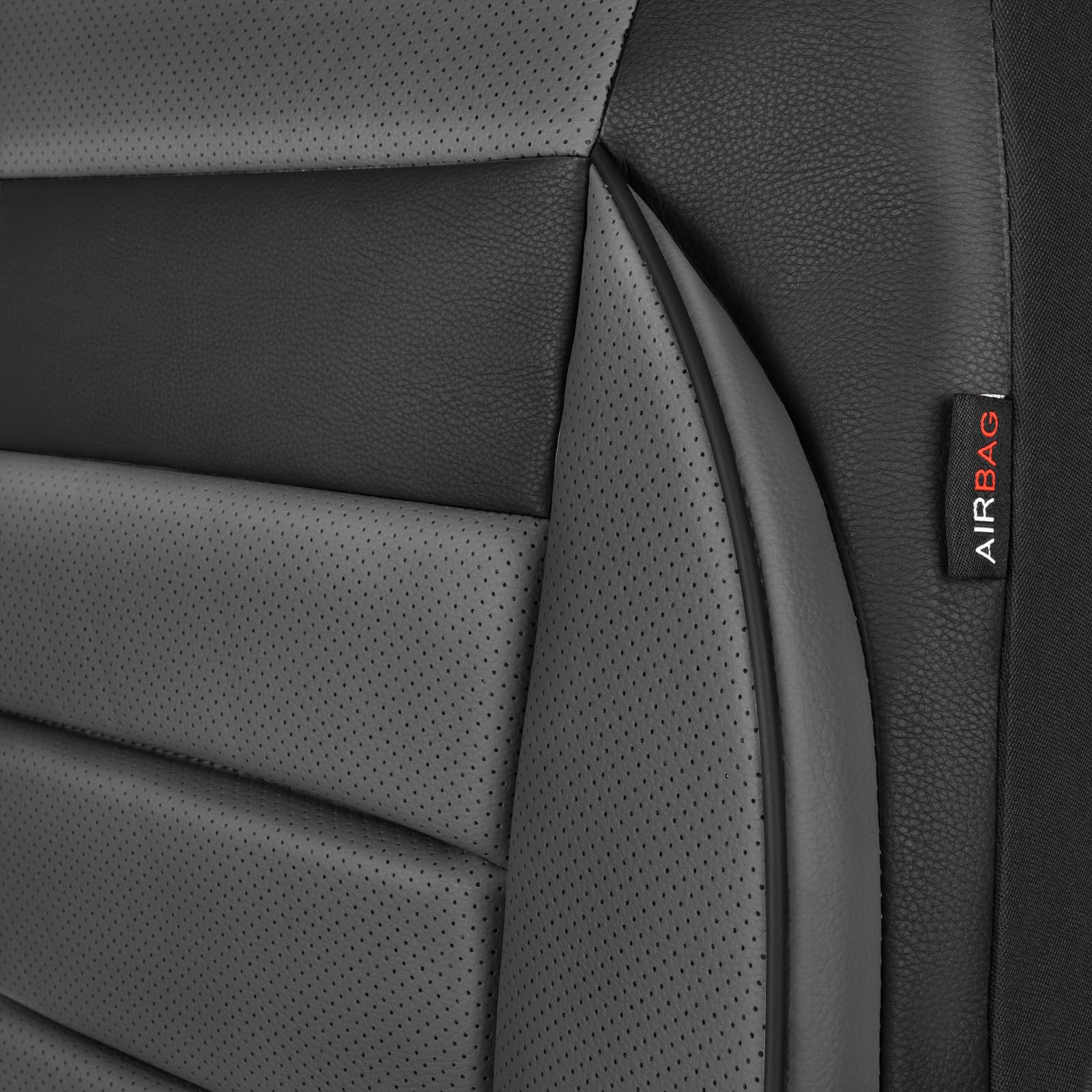 CAR PASS headrest and seat fit showing scale and semi-custom coverage