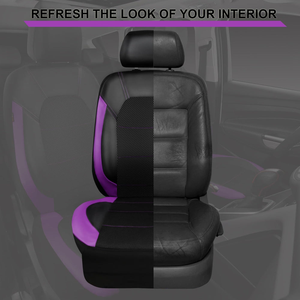 CAR PASS seat cover backside showing foam backing for comfort and shape retention