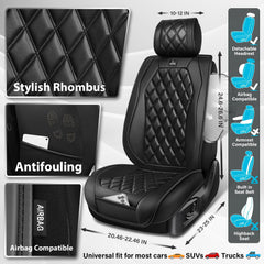 CAR PASS seat cover installed in sedan demonstrating upgraded interior