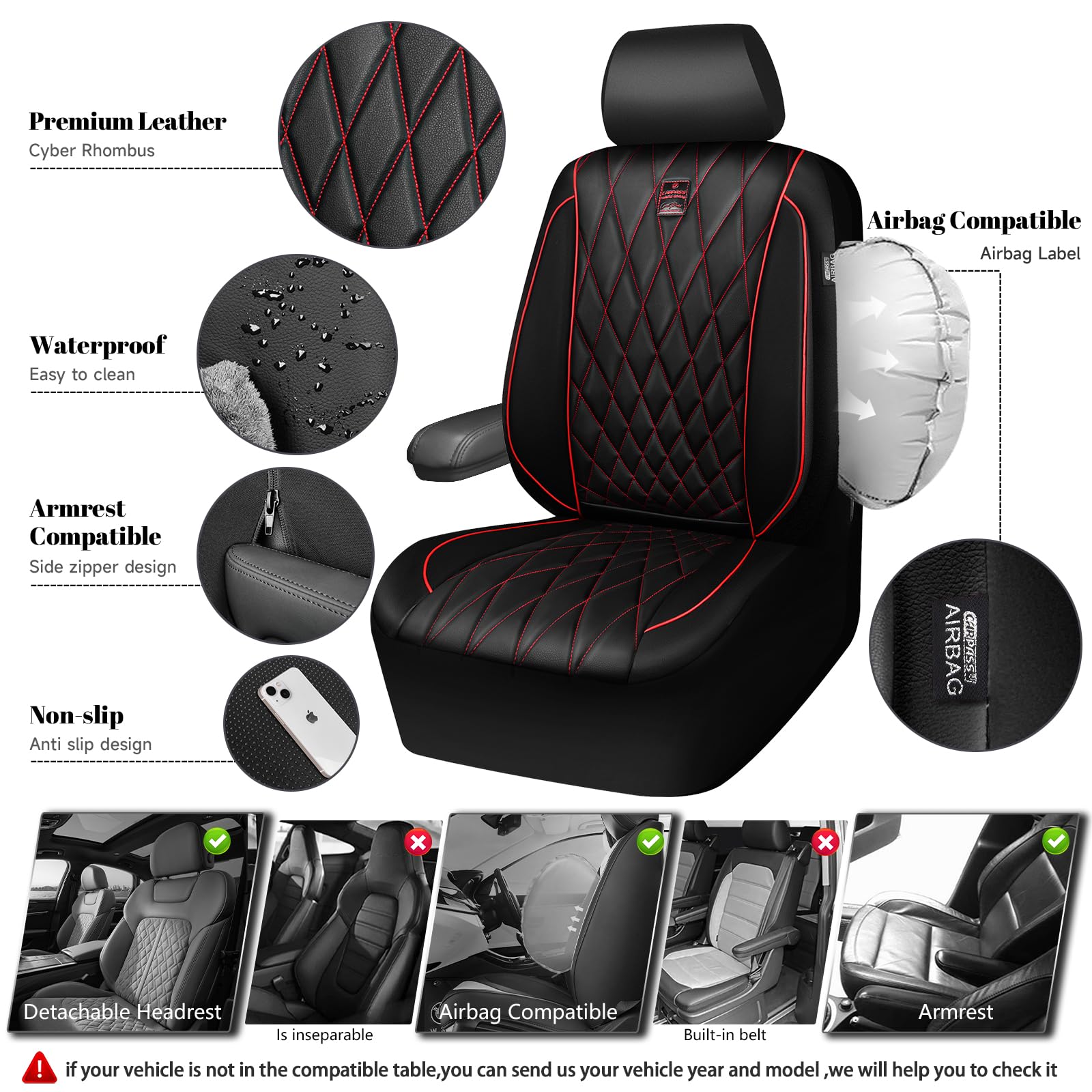 CAR PASS side profile showing armrest compatibility and comfort