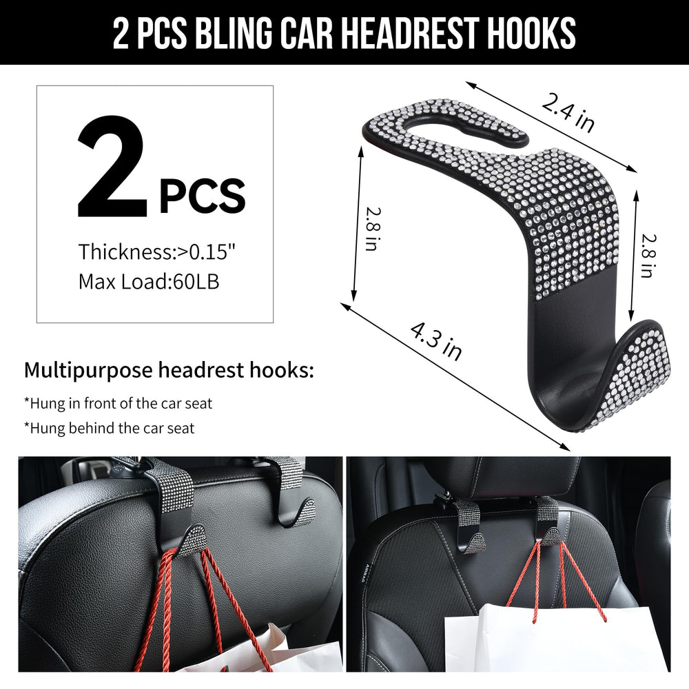 CAR PASS seat cover texture and rhinestone detail protecting upholstery with style