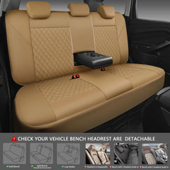 CAR PASS installed seat covers in a car interior showing clean aesthetic