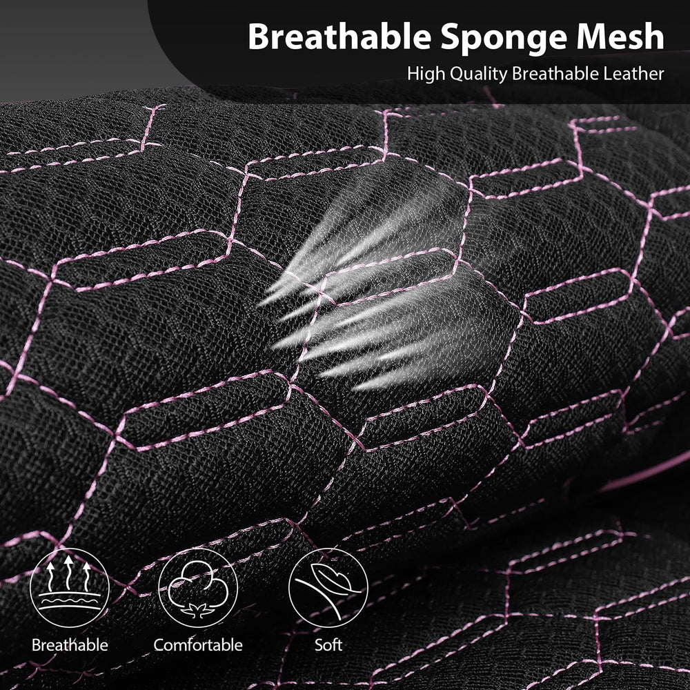 CAR PASS side airbag seam detail showing safety-compatible design benefit