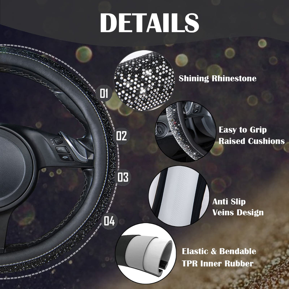 CAR PASS cover beside ruler showing 14½–15 inch fit for sizing clarity