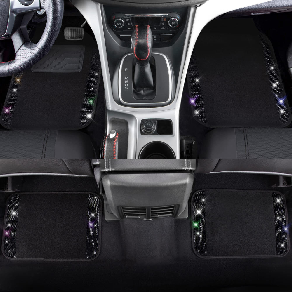 CAR PASS steering wheel cover close-up adding grip and sparkle