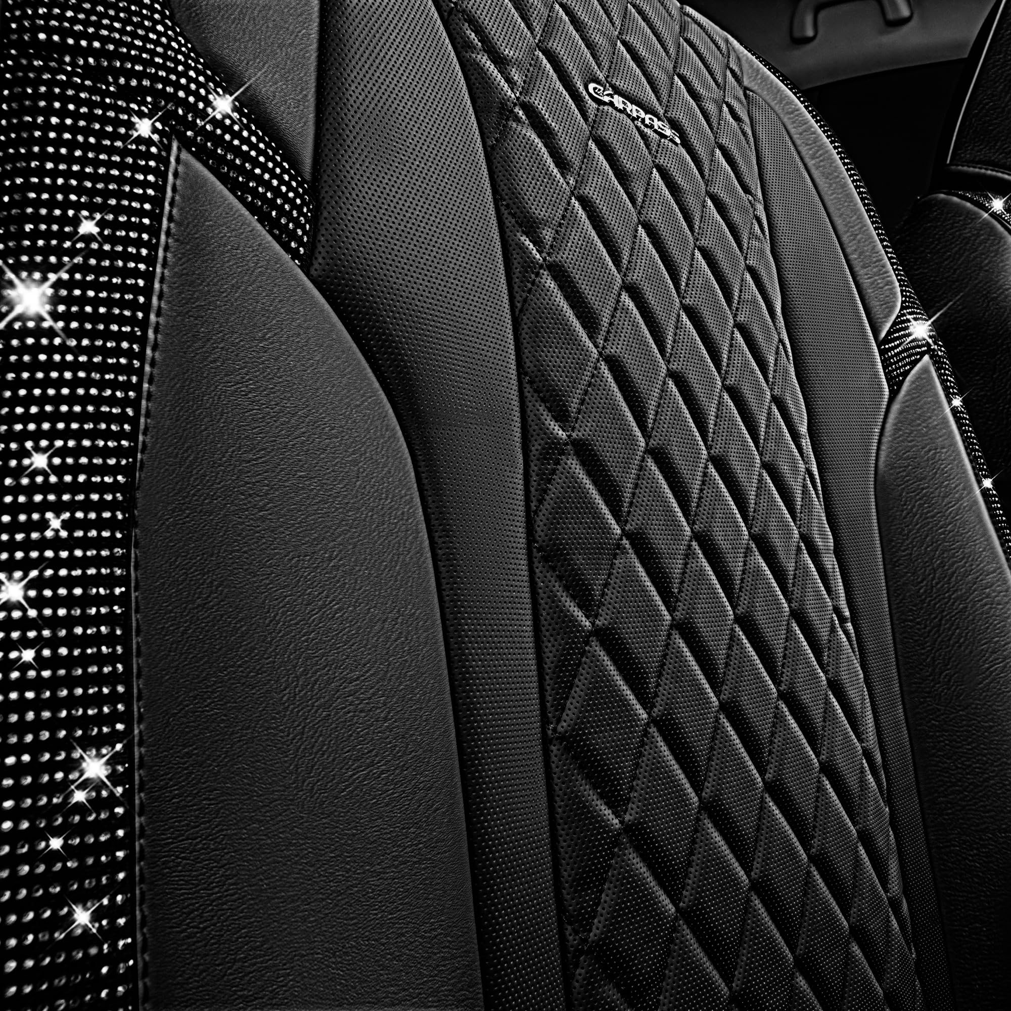 CAR PASS seatback pocket and headrests, handy storage and support