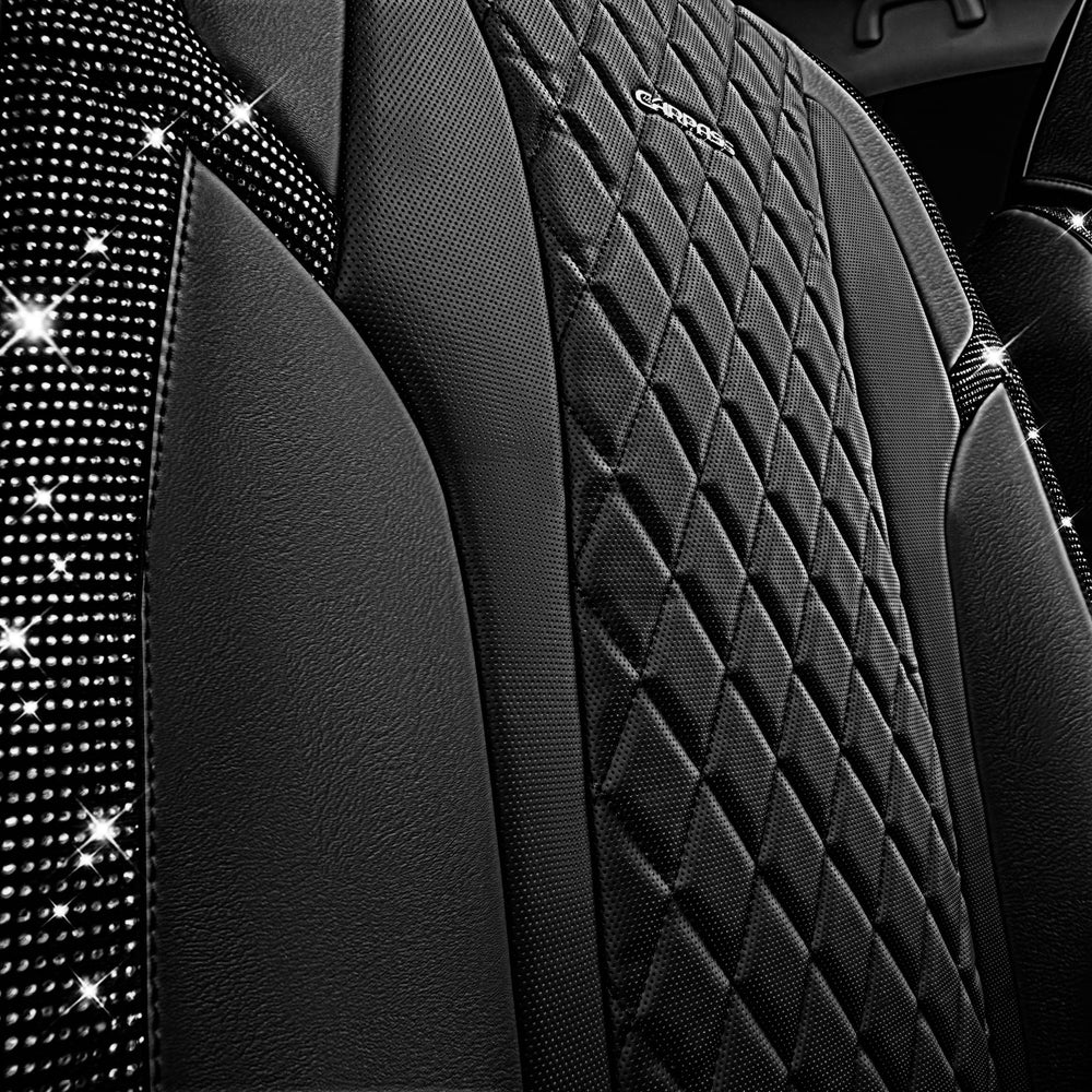 CAR PASS seatback pocket and headrests, handy storage and support