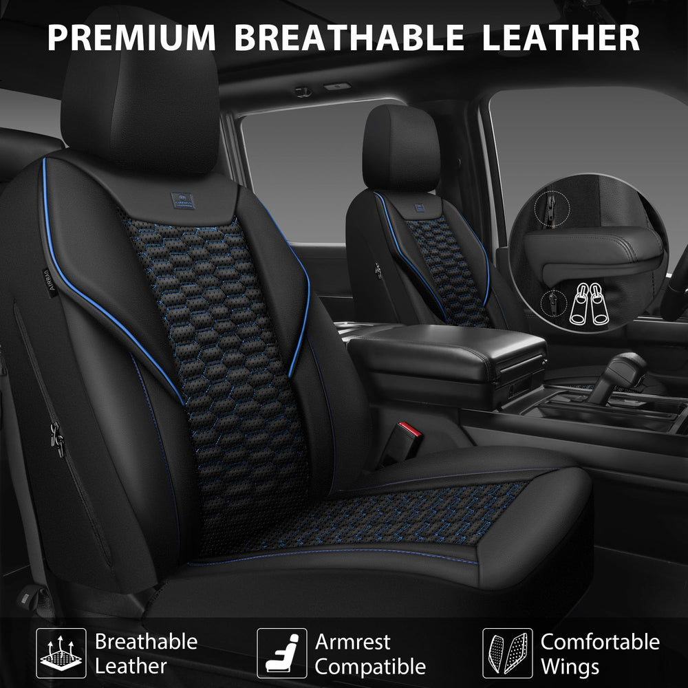 CAR PASS quilted PU leather close-up showing durable texture