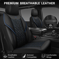 CAR PASS quilted PU leather close-up showing durable texture