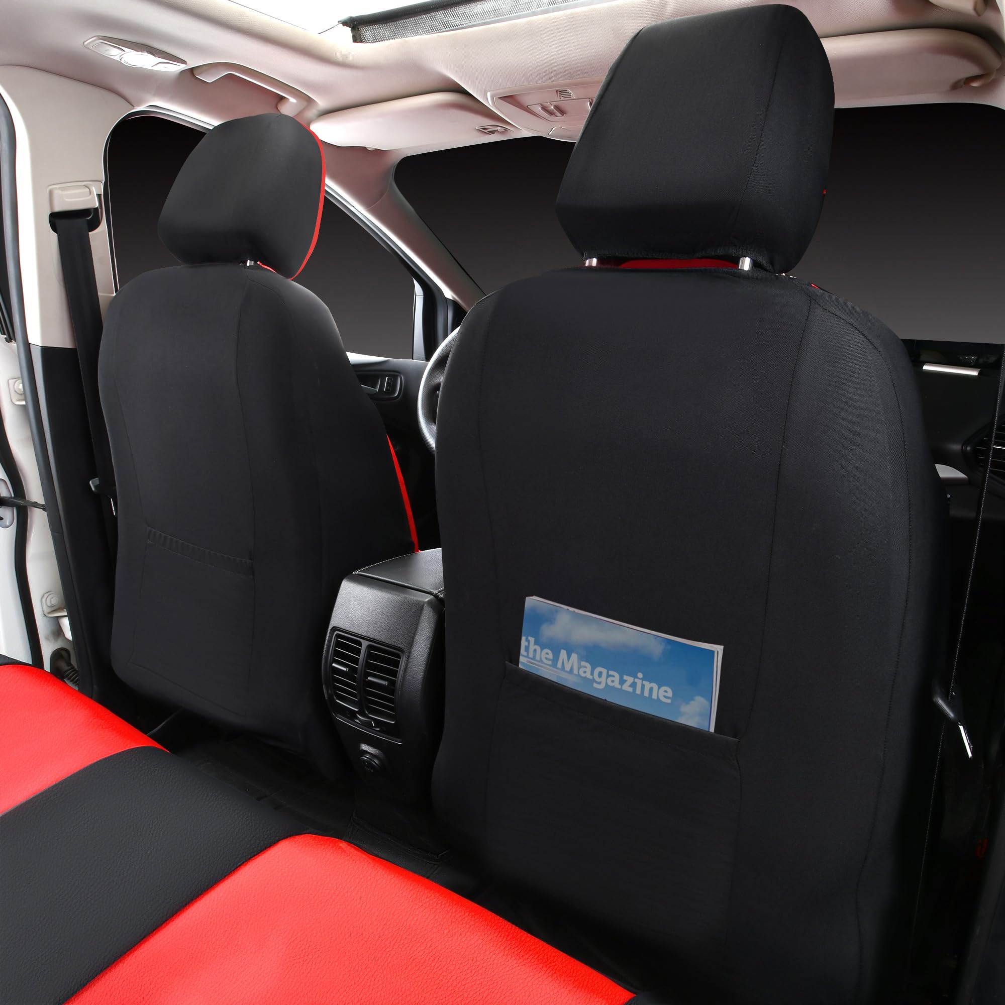 CAR PASS water-resistant leather being wiped clean after spill