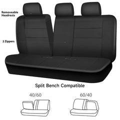 CAR PASS zipper split detail showing easy access and secure fit