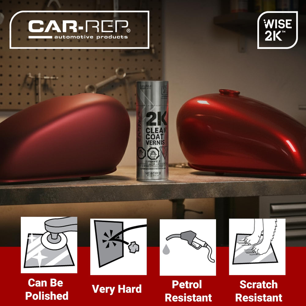 CAR-REP can next to ruler showing 11oz size and portability benefit