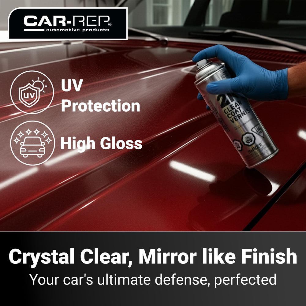 CAR-REP close-up of glossy finish highlighting high-gloss benefit