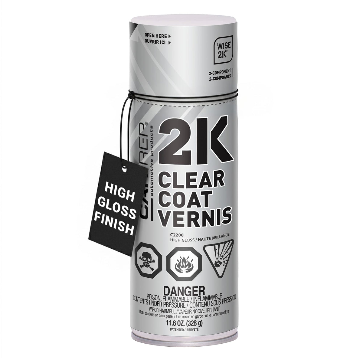 CAR-REP front view of 11oz can showing label and easy-use benefit