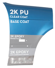 CAR-REP primer close-up on metal showing adhesion and corrosion protection