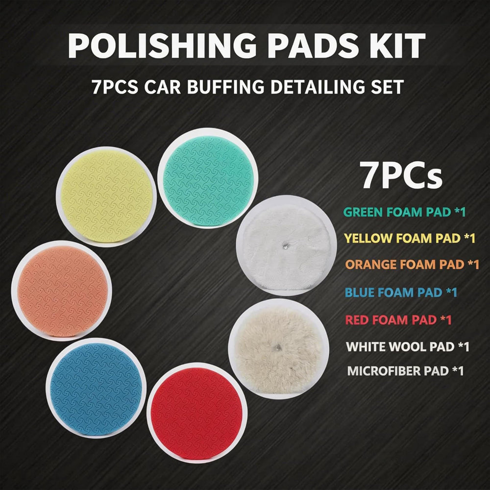 CAR ROAD five color-coded foam pads laid out to show firmness progression for precise correction