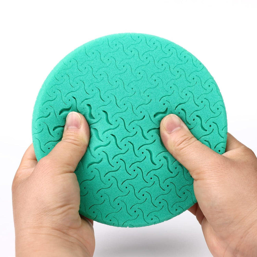 CAR ROAD hook-and-loop backing view enabling quick pad changes and secure attachment