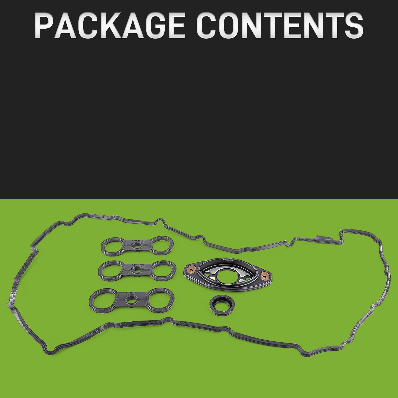 CARBBIA gasket seated on valve cover demonstrating proper fit