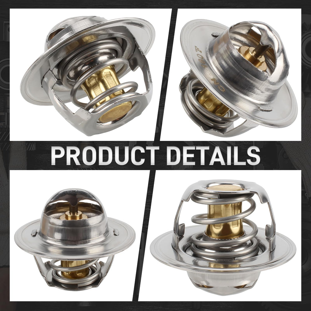 CARBBIA 160°F thermostat closeup showing valve detail and reliable fit