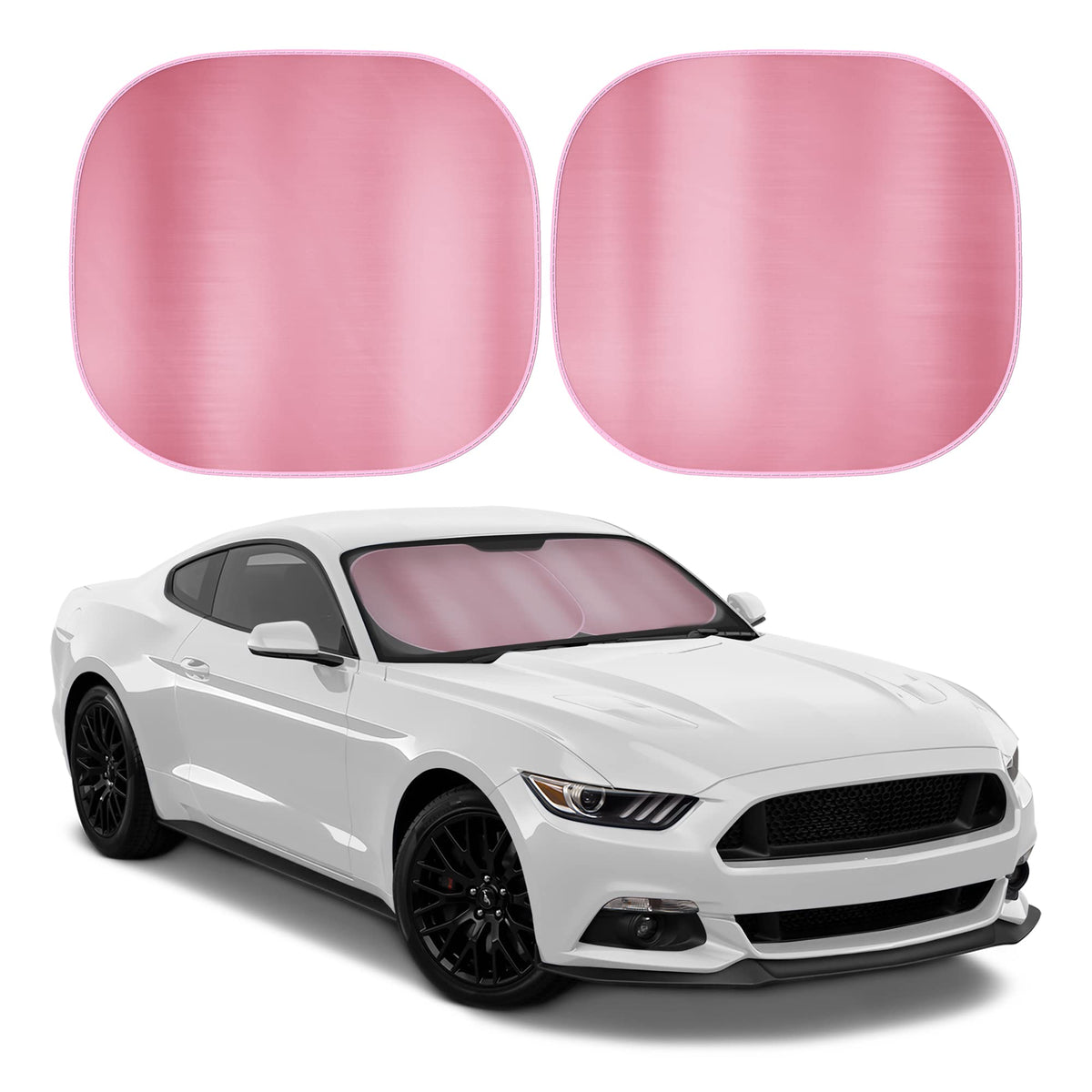 Carbella metallic pink front view showing reflective protection and playful style