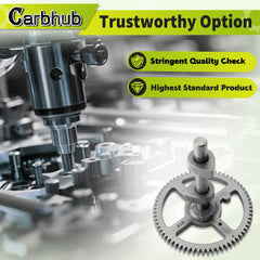 Carbhub camshaft close-up of lobe geometry demonstrating precise timing surfaces