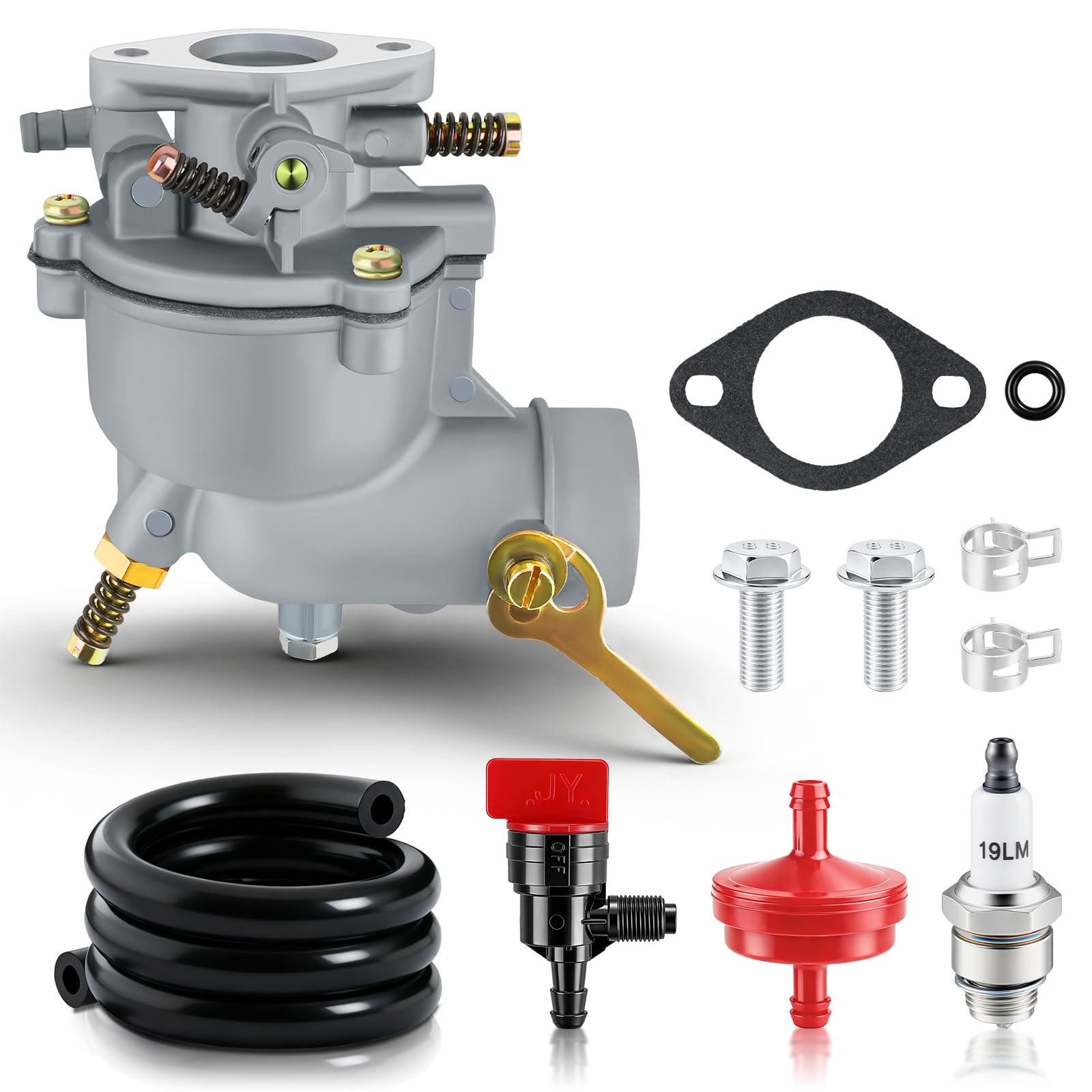 Carbhub front view of carburetor showing mounting ports for easy replacement