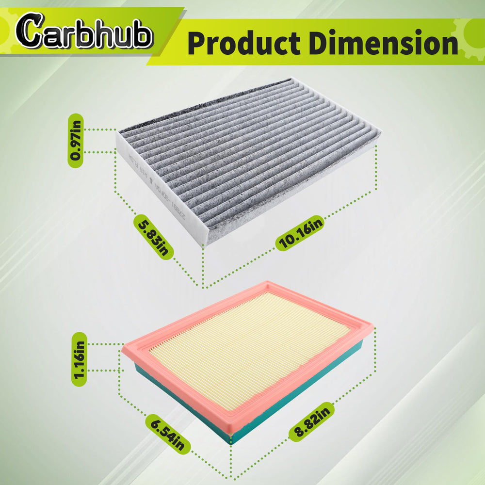 Carbhub engine filter detail, high-flow media visible for consistent engine performance