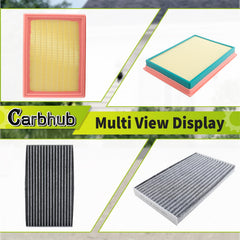 Carbhub filters placed inside Nissan glovebox and engine bay, easy DIY install benefit