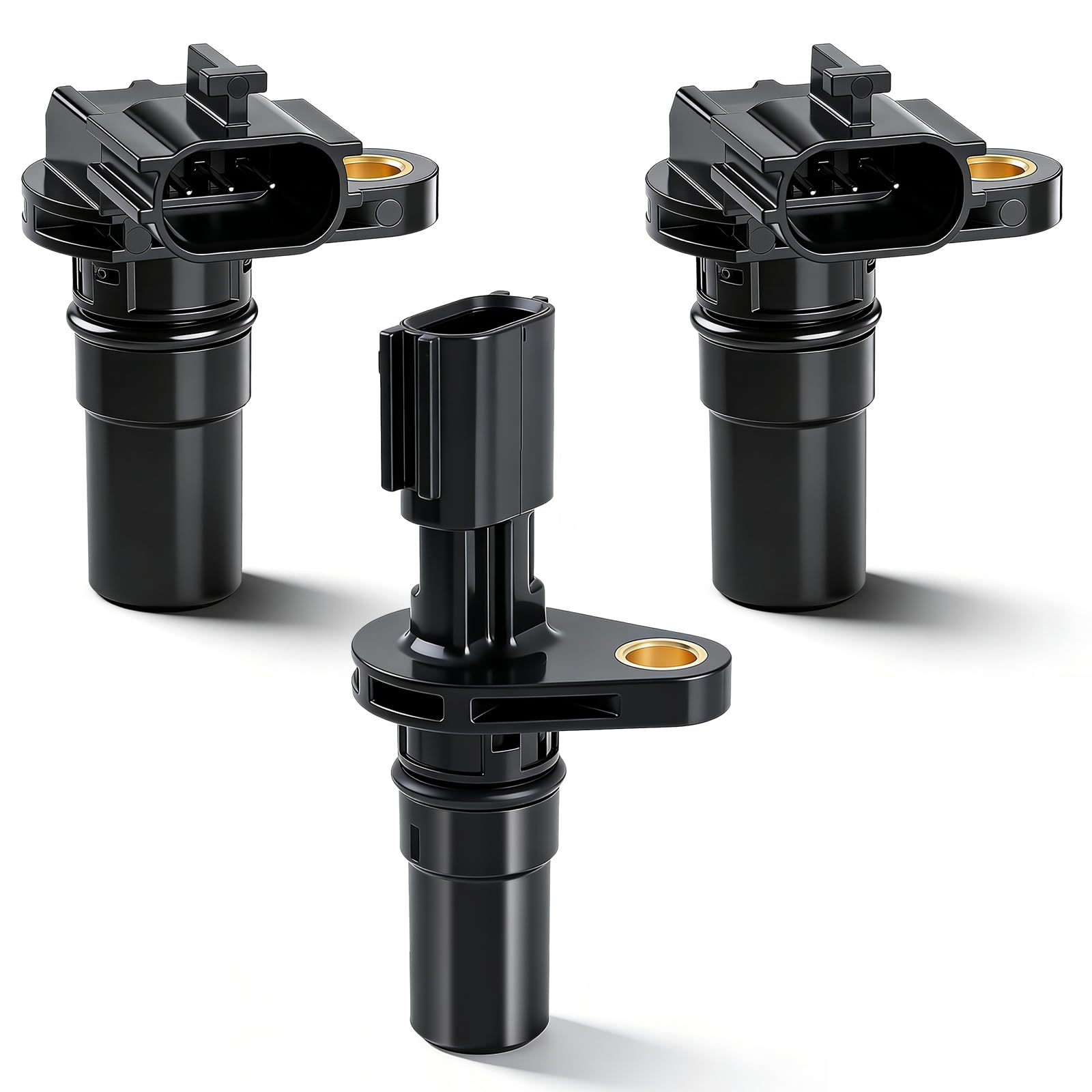 Carbhub front view of three transmission speed sensors showing complete kit benefit